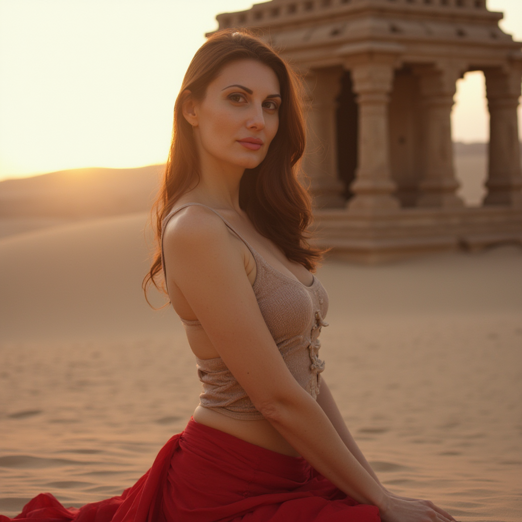 she_is_surrounded_by_a_serene_desert_like_landscape_but_in_the_background (2)