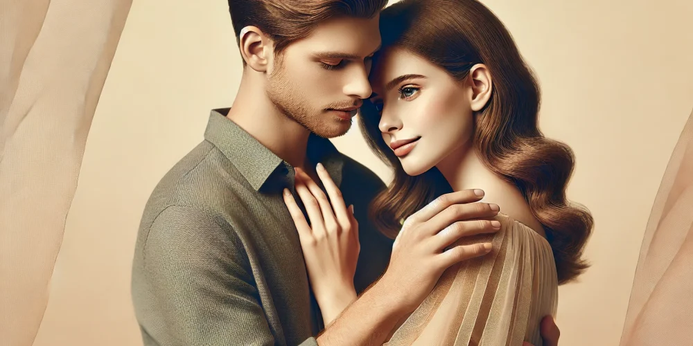DALL·E 2025-03-07 17.10.45 — A modern young couple in love, embracing each other with tenderness. The man and woman share a soft, intimate moment, gazing into each other’s eyes wi DALL·E 2025-03-07 17.10.45 - A modern young couple in love, embracing each other with tenderness. The man and woman share a soft, intimate moment, gazing into each other's eyes wi